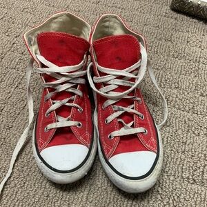 Red converse Chuck Taylor all stars size 3